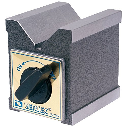 Vertex 3402-0997 - Bloque magnético en V de 2.87 x 2.36 x 4.29 pulgadas con interruptor