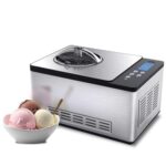 Whynter Máquina para hacer helado automática de 2.1 cuartos de galón con compresor integrado, pantalla LCD digital y tem