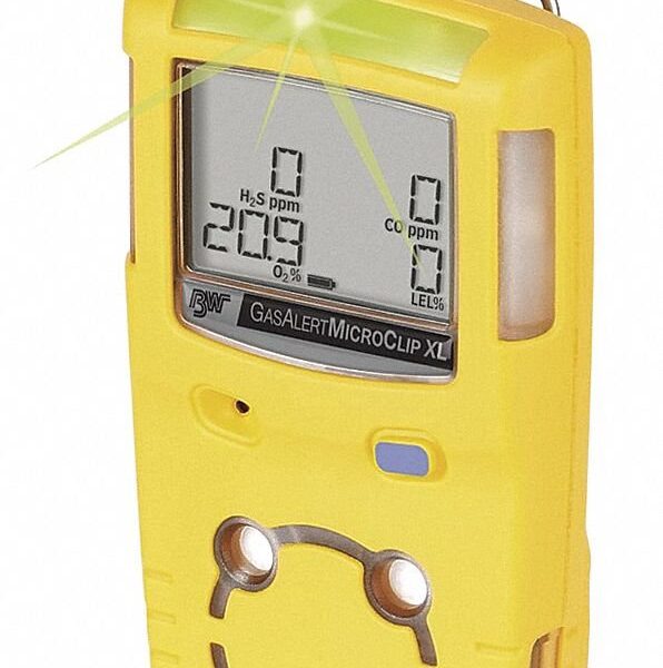 Detector de gas BW Technologies GasAlertMicroClip XL 4, monóxido de carbono, sulfuro de hidrógeno, límite inferior de ex