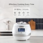 CUCKOO Arrocera de alta presión de 6 tazas sin cocer / 12 tazas cocidas con tecnología de calentamiento por inducción, a