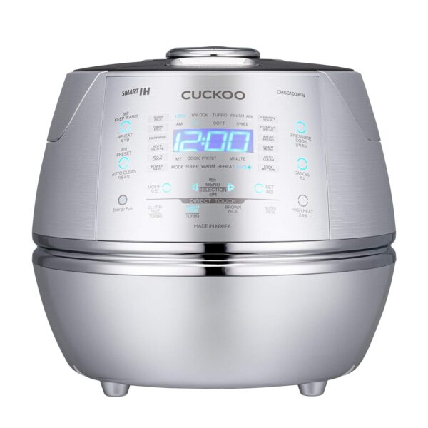 Cuckoo CRP-CHSS1009FN arrocera eléctrica a presión (plateado)