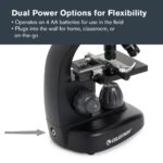 Celestron – Microscopio digital LCD TetraView – Pantalla de 4.3" – Cámara de 5MP – Aumento de 40x–1600x – Cabezal girato