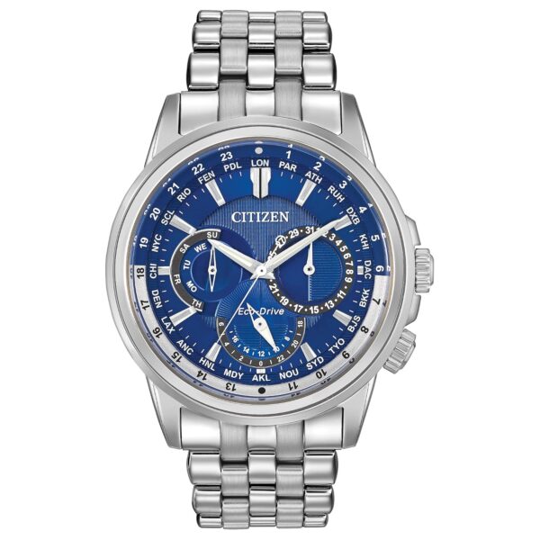 Reloj Citizen Eco-Drive BU2021-51L Acero Inoxidable Esfera Azul 44 mm Resistente al Agua 100 Metros