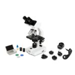 Celestron Celestron Labs - Microscopio compuesto de cabeza binocular - Aumento de 40-2000x - Etapa mecánica ajustable -