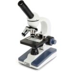 Celestron Celestron Labs - Microscopio compuesto de cabeza monocular - Aumento de 40-1000x - Etapa mecánica ajustable -