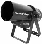CHAUVET DJ FunFetti Shot Lanzador de confeti profesional con control remoto inalámbrico para conciertos, fiestas y event