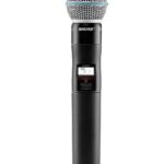 Shure Transmisor de mano QLXD2/B58 con cápsula de micrófono vocal BETA 58A - para uso con sistemas de micrófono inalámbr