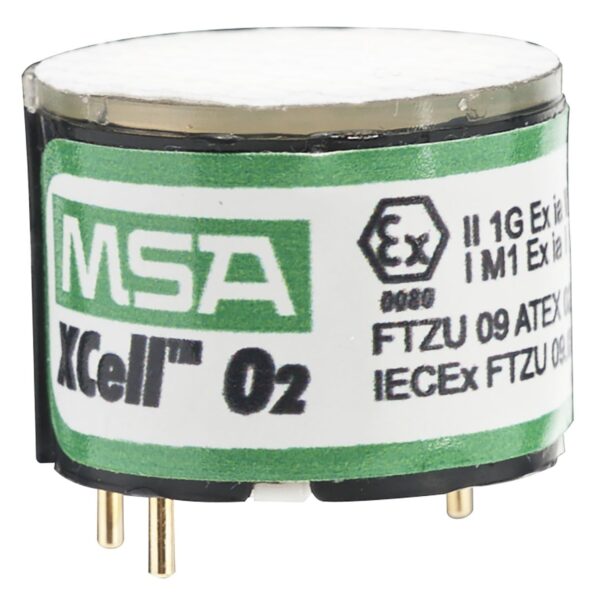 MSA 10106729 Xcell O2 Sensor de oxígeno de repuesto para detectores multigas ALTAIR 4X/5X, mide los niveles de oxígeno,