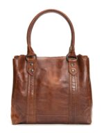 Bolso Tote Frye Melissa DB138 de Piel Coñac con Cierre de Broche Magnético