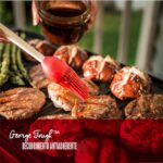 Parrilla eléctrica George Foreman GFO201R, para interiores y exteriores , Antiadherente, Rojo