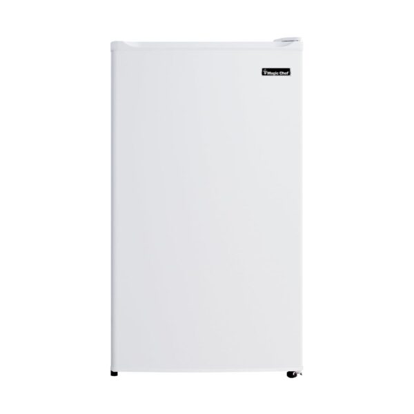 Magic Chef MCBR350W2 - Refrigerador compacto con descongelación manual, refrigerador pequeño para espacios compactos, 3.