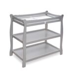 Mesa Cambiador de Bebé Badger Basket 22366 Estilo Trineo Gris 37.5 x 19 x 37.5 pulgadas