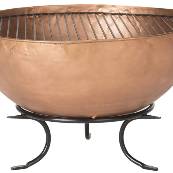 Fogonero Safavieh Bangkok PIT1005A Cobre y Negro Hierro Fundido Redondo 32 pulgadas