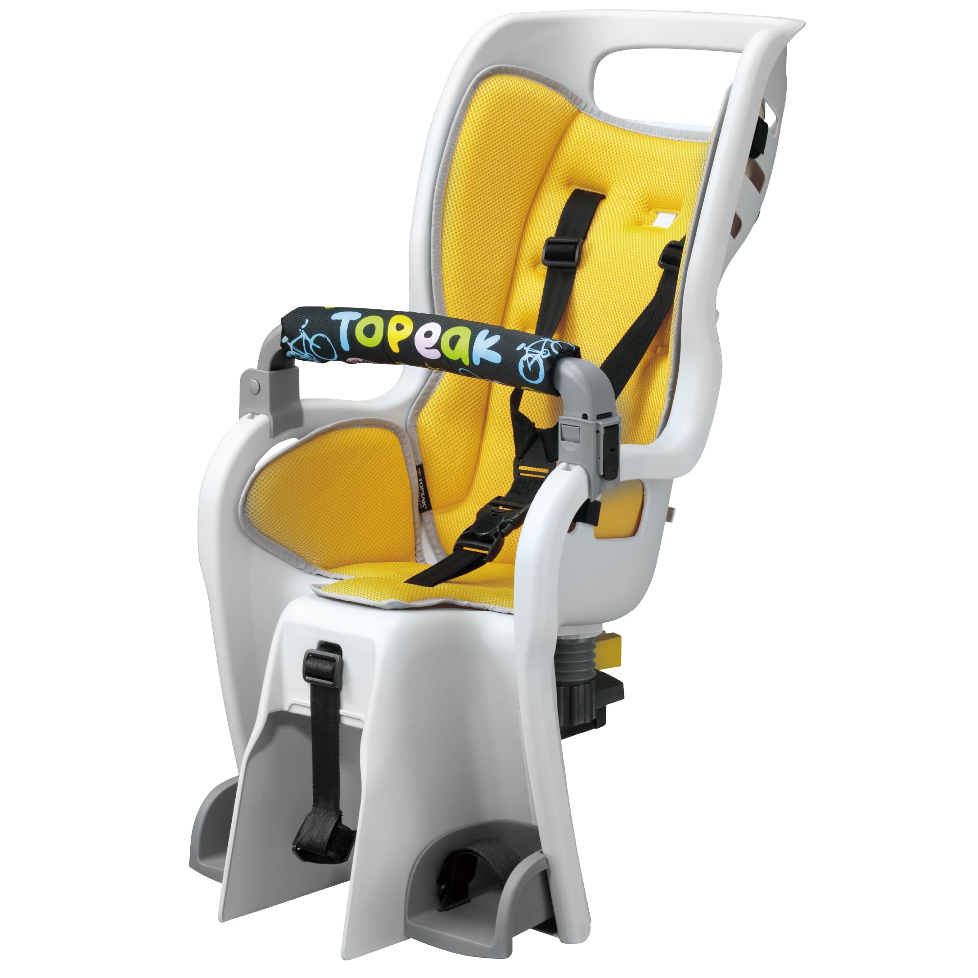 Topeak BabySeat II (sin bastidor) - Asiento de bicicleta con protección envolvente, sistema de suspensión doble, arnés a