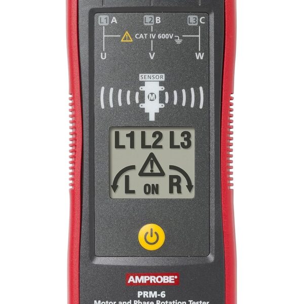 Amprobe PRM-6, comprobador de rotación del motor y secuencia de fase