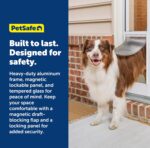 Puerta Corrediza de Vidrio para Mascotas PetSafe PPA11-14768 Blanca Talla Grande hasta 100 Libras