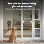 Puerta Corrediza de Vidrio para Mascotas PetSafe PPA11-14768 Blanca Talla Grande hasta 100 Libras