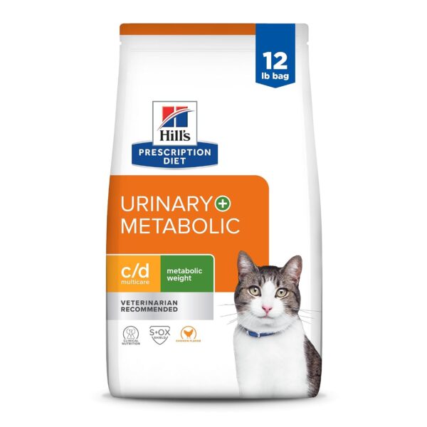 Alimento Seco para Gatos Hill's Prescription Diet Metabolic Más Urinary Sabor Pollo Bolsa 12 Libras