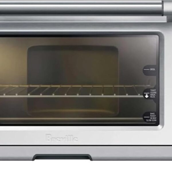 Horno tostador inteligente Breville BOV845BSS con elemento IQ, de 1800 vatios y de acero inoxidable, Estándar, Valor no