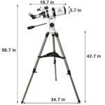 Gskyer Telescopio, telescopios para adultos, telescopio refractor astronómico AZ de 80 mm para niños, astronomía para ad