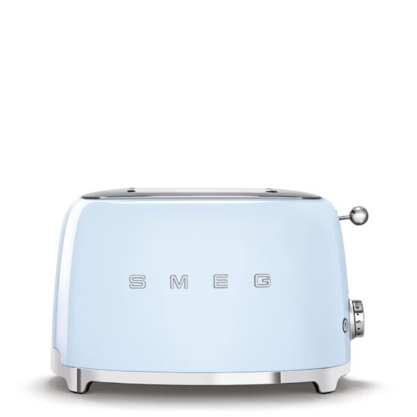 SMEG Tostadora de 2 rebanadas con 6 ajustes preestablecidos y función de descongelación y bandeja extraíble para migas T