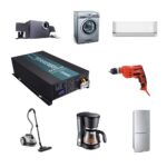 Inversor de Corriente WZRELB RBP350012 3500W Onda Sinusoidal Pura 12V DC a 120V AC Pantalla LED Negro