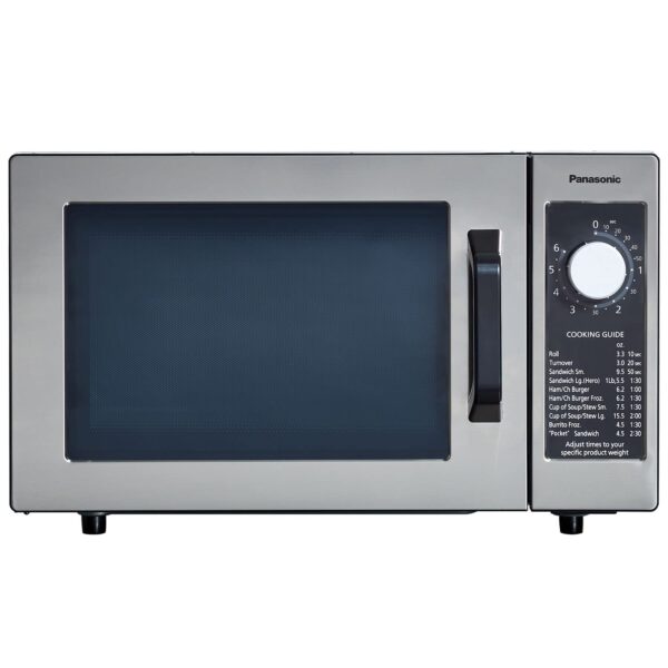 Panasonic NE-1025F - Horno de microondas comercial y compacto para encimera de servicio ligero con temporizador electrón