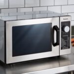 Panasonic NE-1025F - Horno de microondas comercial y compacto para encimera de servicio ligero con temporizador electrón