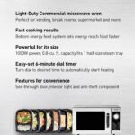 Panasonic NE-1025F - Horno de microondas comercial y compacto para encimera de servicio ligero con temporizador electrón
