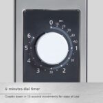Panasonic NE-1025F - Horno de microondas comercial y compacto para encimera de servicio ligero con temporizador electrón