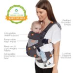 Mochila Portabebés Ergobaby 360 BC360PBLKGRY Gris Carbón Malla de Aire Fresco Talla Única