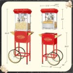 Superior Popcorn Company 4650 SPC Movie Night - Máquina completa de palomitas de maíz, 8 onzas, rojo floral