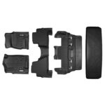 Juego de Tapetes MAXLINER 3 Filas y Forro de Carga para Cadillac Escalade 2015-2020 Color Negro