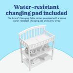 Mesa de Cambio Graco 00524-361 Blanca con Almohadilla Resistente al Agua Certificada GREENGUARD Gold
