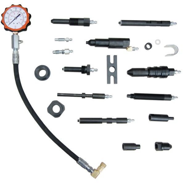 Juego Probador de Compresión Diésel Lang Tools TU-15-70 con Adaptadores