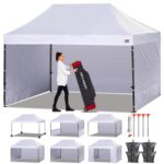 Tienda de Campaña con Toldo ABCCANOPY package01 10 x 15 Pies Paredes Laterales Extraíbles Color Blanco