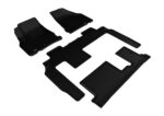 Juego de Tapetes 3D MAXpider L1CH06001509 para Chevrolet Traverse Asiento Tipo Banca Negro Goma Kagu