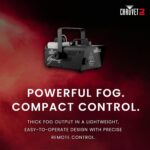 Máquina de niebla CHAUVET DJ H1200 compacta y ligera, con temporizador remoto