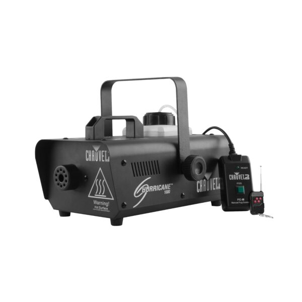 Máquina de niebla CHAUVET DJ Hurricane 1000, con control remoto con cable compacto