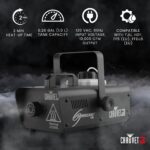 Máquina de niebla CHAUVET DJ Hurricane 1000, con control remoto con cable compacto