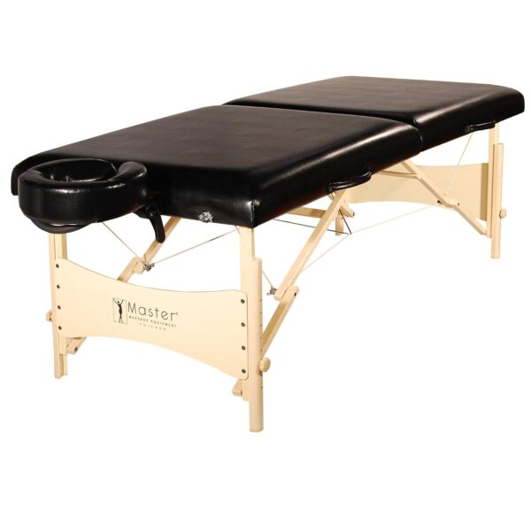 Mesa de Masaje Portátil Master Massage Balboa Luster Modelo 21005 30 x 84 Pulgadas Altura Ajustable 23 a 33 Pulgadas Neg