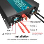 Inversor de Potencia Solar WZRELB 300012FBA 3000W 12V a 120V 60Hz Onda Sinusoidal Pura Pantalla LED