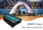 Inversor de Potencia Solar WZRELB 300012FBA 3000W 12V a 120V 60Hz Onda Sinusoidal Pura Pantalla LED