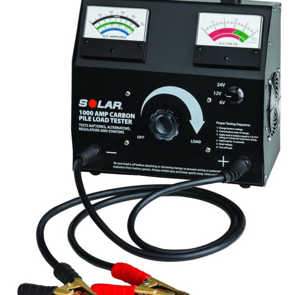 Probador de Carga de Batería Clore Automotive Solar 1876 1000 Amperios 6 12 24 Voltios