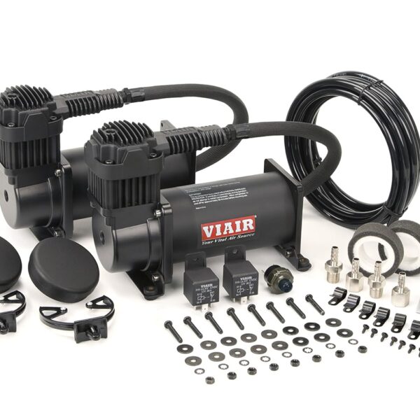 Compresor de Aire Dual VIAIR 38036 380C Value Pack 200 PSI 12 Volts Negro Paquete de 2