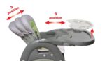 Silla Alta Badger Basket Envee II 93701 Convertible en Mesa y Silla Gris Verde