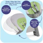 Silla Alta Badger Basket Envee II 93701 Convertible en Mesa y Silla Gris Verde