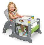Silla Alta Badger Basket Envee II 93701 Convertible en Mesa y Silla Gris Verde