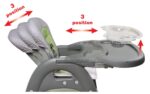 Silla Alta Badger Basket Envee II 93701 Convertible en Mesa y Silla Gris Verde