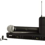 Sistema de Micrófono Inalámbrico Shure BLX1288/CVL Doble Canal UHF Banda H10 con Micrófono de Mano y Lavalier